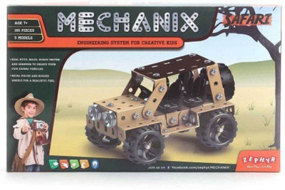 

P17 collection METAL MECHANIX SAFARi learn 5 model constructtion (155 Pcs)(Multicolor)