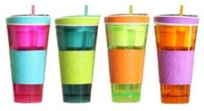 

Swadec Snack Drink Cup 550 ml Sipper(Pack of 4, Multicolor)