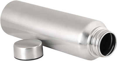 Frabble8 Stainless Steel Fridge Bottle Silver Fridge Water Bottle Leak Proof for Gym, Sports, Fridge, Office & School.(Pack of 2 Sipper) (Silver Colour) 1000 ml Bottle Each , Sipper (Pack of 2, Silver) 1000 ml Bottle(Pack of 2, Silver)