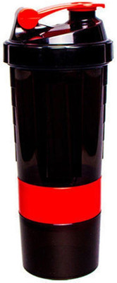 Worthy Shoppee Red Protein Shaker Bottle For Gym 500 ml Shaker, Sipper, Bottle(Pack of 1, Red) available at flipkart for Rs.249