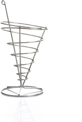 

Urban Snackers Cone Chip Basket-Appetiser Cones, Chip Cones Taper Holder Stainless Steel Bowl(Steel, Pack of 1)