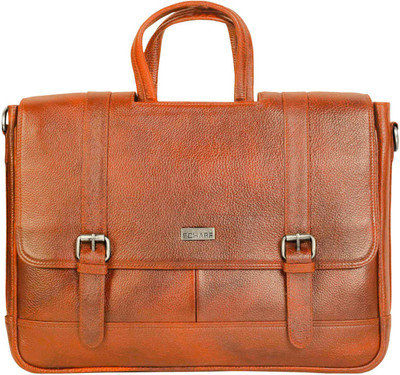 

SCHARF briefcase Medium Briefcase - For Men & Women(Tan)