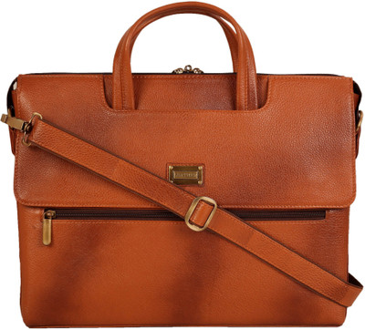 

SCHARF briefcase Medium Briefcase - For Men & Women(Tan)