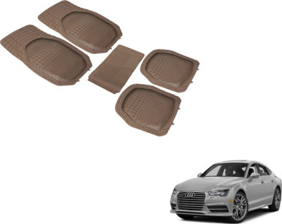 Auto Hub PVC (Polyvinyl Chloride) Standard Mat For  Audi A7(Beige)
