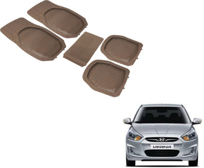 MOCKHE PVC (Polyvinyl Chloride) Standard Mat For  Hyundai Verna(Beige)