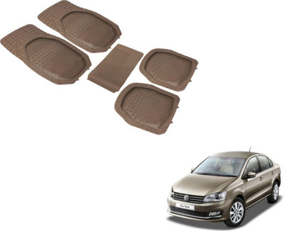 MOCKHE PVC (Polyvinyl Chloride) Standard Mat For  Volkswagen Vento(Beige)