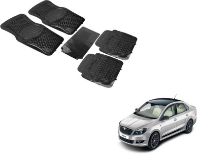 MOCKHE PVC (Polyvinyl Chloride) Standard Mat For  Skoda Rapid(Black)