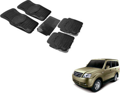 MOCKHE PVC (Polyvinyl Chloride) Standard Mat For  Tata Sumo Grande(Black)