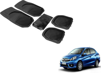 Auto Hub PVC (Polyvinyl Chloride) Standard Mat For  Honda Amaze(Black)