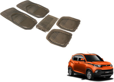 Auto Hub PVC (Polyvinyl Chloride) Standard Mat For  Mahindra KUV 100(Grey)