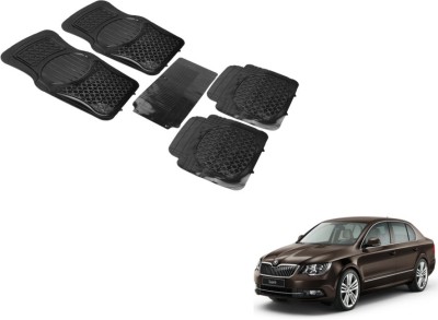 MOCKHE PVC (Polyvinyl Chloride) Standard Mat For  Skoda Superb(Black)