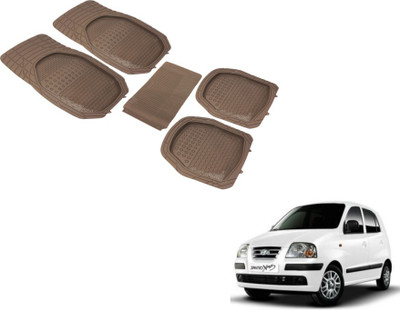 Auto Hub PVC (Polyvinyl Chloride) Standard Mat For  Hyundai Santro Xing(Beige)