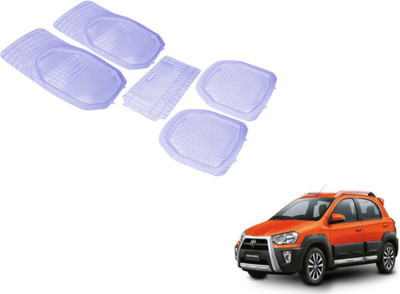 Auto Hub PVC (Polyvinyl Chloride) Standard Mat For  Toyota Etios Cross(Clear)