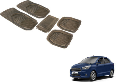 Auto Hub PVC (Polyvinyl Chloride) Standard Mat For  Ford Aspire(Grey)