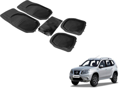 Auto Hub PVC (Polyvinyl Chloride) Standard Mat For  Nissan Terrano(Black)