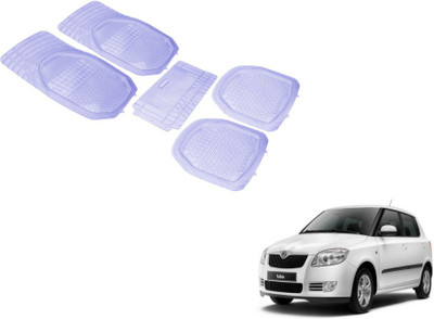 MOCKHE PVC (Polyvinyl Chloride) Standard Mat For  Skoda Fabia(Clear)