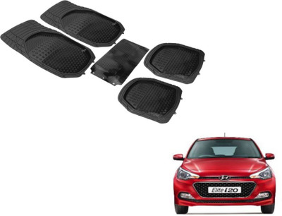 MOCKHE PVC (Polyvinyl Chloride) Standard Mat For  Hyundai Elite i20(Black)