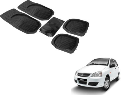 Auto Hub PVC (Polyvinyl Chloride) Standard Mat For  Tata Indica(Black)