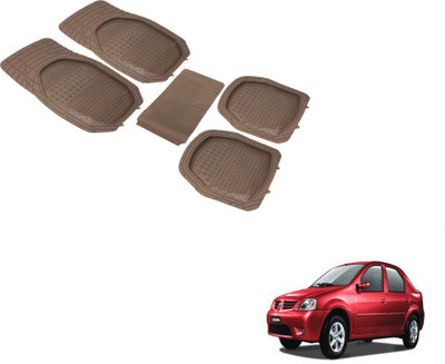 Auto Hub PVC (Polyvinyl Chloride) Standard Mat For  Mahindra Logan(Beige)