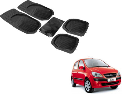 Auto Hub PVC (Polyvinyl Chloride) Standard Mat For  Hyundai Getz(Black)