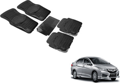 MOCKHE PVC (Polyvinyl Chloride) Standard Mat For  Honda New City(Black)