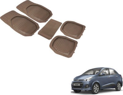 Auto Hub PVC (Polyvinyl Chloride) Standard Mat For  Hyundai Xcent(Beige)