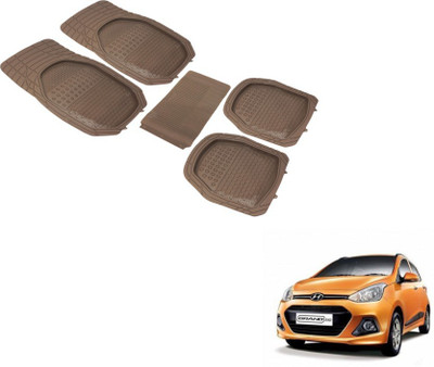 Auto Hub PVC (Polyvinyl Chloride) Standard Mat For  Hyundai Grand i10(Beige)