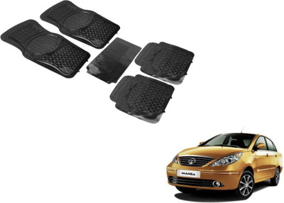 MOCKHE PVC (Polyvinyl Chloride) Standard Mat For  Tata Manza(Black)