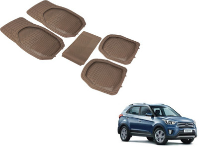 Auto Hub PVC (Polyvinyl Chloride) Standard Mat For  Hyundai Creta(Beige)