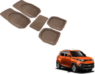 Auto Hub PVC (Polyvinyl Chloride) Standard Mat For  Mahindra KUV 100(Beige)