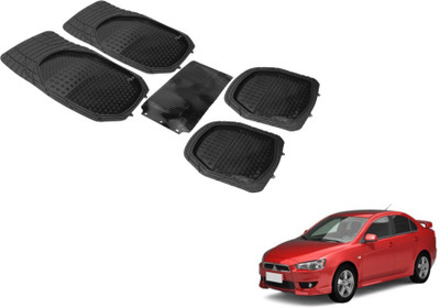 Auto Hub PVC (Polyvinyl Chloride) Standard Mat For  Mitsubishi Lancer(Black)