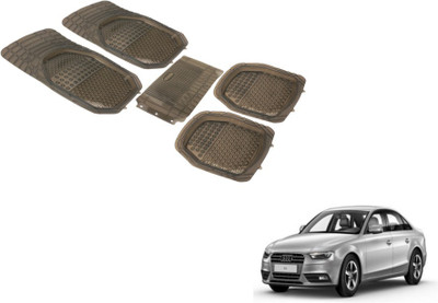 Auto Hub PVC (Polyvinyl Chloride) Standard Mat For  Audi A4(Grey)