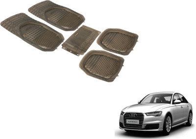 Auto Hub PVC (Polyvinyl Chloride) Standard Mat For  Audi A6(Grey)