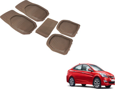 MOCKHE PVC (Polyvinyl Chloride) Standard Mat For  Hyundai Verna Fluidic(Beige)