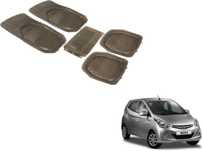 Auto Hub PVC (Polyvinyl Chloride) Standard Mat For  Hyundai Eon(Grey)