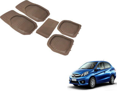 Auto Hub PVC (Polyvinyl Chloride) Standard Mat For  Honda Amaze(Beige)