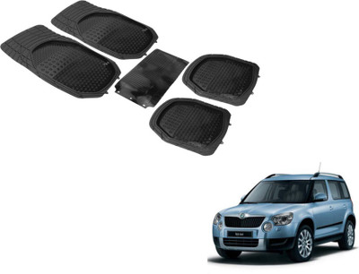 MOCKHE PVC (Polyvinyl Chloride) Standard Mat For  Skoda Yeti(Black)