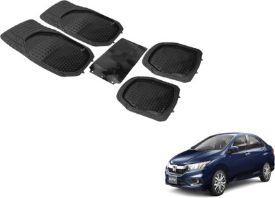 MOCKHE PVC (Polyvinyl Chloride) Standard Mat For  Honda New City(Black)