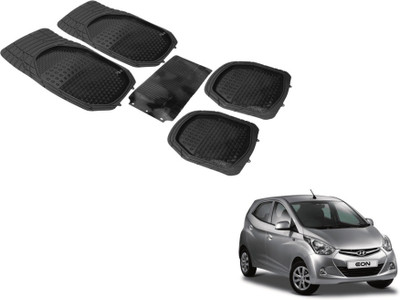 Auto Hub PVC (Polyvinyl Chloride) Standard Mat For  Hyundai Eon(Black)