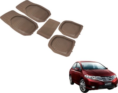 MOCKHE PVC (Polyvinyl Chloride) Standard Mat For  Honda City(Beige)