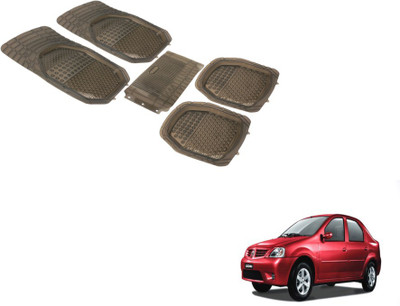 Auto Hub PVC (Polyvinyl Chloride) Standard Mat For  Mahindra Logan(Grey)
