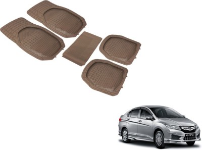 MOCKHE PVC (Polyvinyl Chloride) Standard Mat For  Honda New City(Beige)