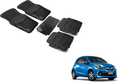 MOCKHE PVC (Polyvinyl Chloride) Standard Mat For  Honda Brio(Black)