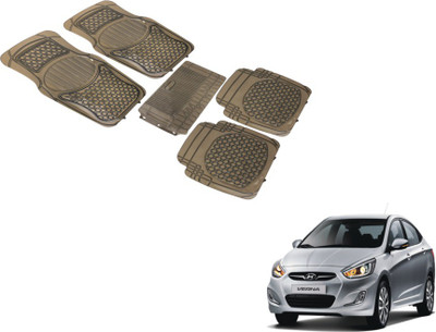 MOCKHE PVC (Polyvinyl Chloride) Standard Mat For  Hyundai Fluidic Verna(Grey)