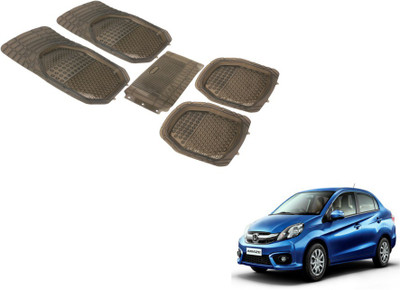 Auto Hub PVC (Polyvinyl Chloride) Standard Mat For  Honda Amaze(Grey)