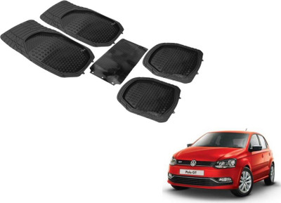 Auto Hub PVC (Polyvinyl Chloride) Standard Mat For  Volkswagen Polo GT(Black)