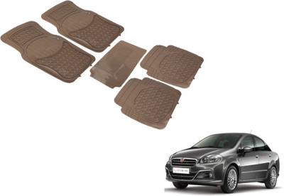 MOCKHE PVC (Polyvinyl Chloride) Standard Mat For  Fiat Linea(Beige)