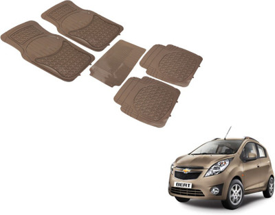 MOCKHE PVC (Polyvinyl Chloride) Standard Mat For  Chevrolet Beat(Beige)