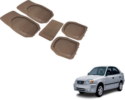 MOCKHE PVC (Polyvinyl Chloride) Standard Mat For  Hyundai Accent(Beige)