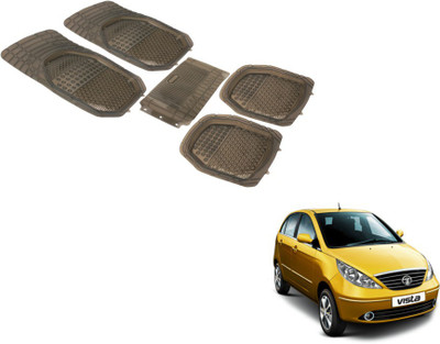Auto Hub PVC (Polyvinyl Chloride) Standard Mat For  Tata Indica Vista(Grey)